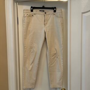 Chaps Women's Light Beige Skinny Jeans